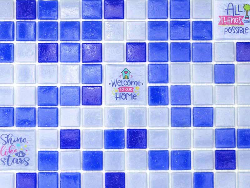 Use Roland UV printers to customise ceramic tiles for home interiors like kitchens and bathrooms