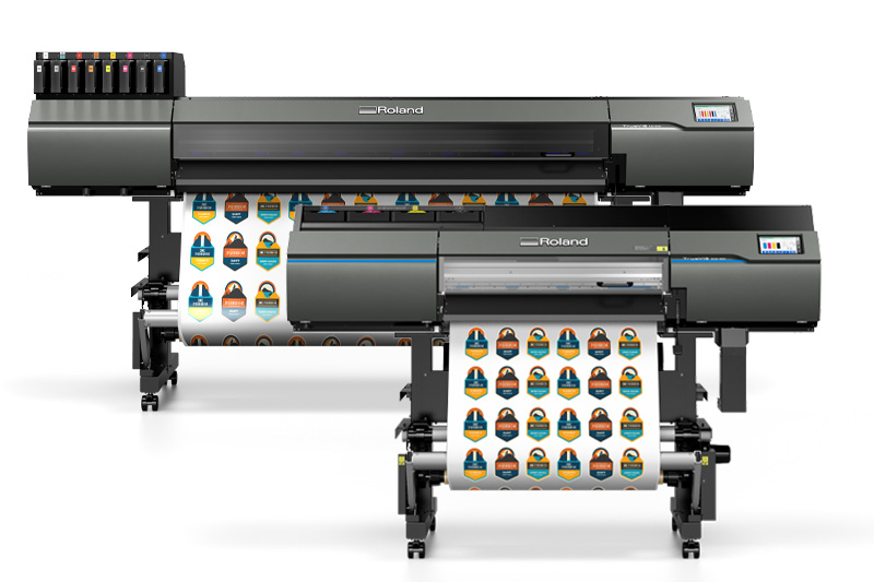 The Roland DG VersaOBJECT CO-640 and LEF2-300 UV flatbed printers