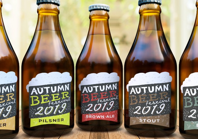 Seasonal beer with digitally printed micro run labels 
