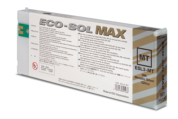 cartucho plateado metalizado eco-sol max