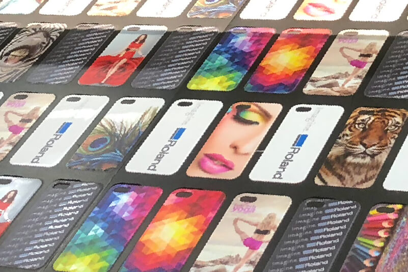 Várias capas para telemóveis personalizadas com impressão digital