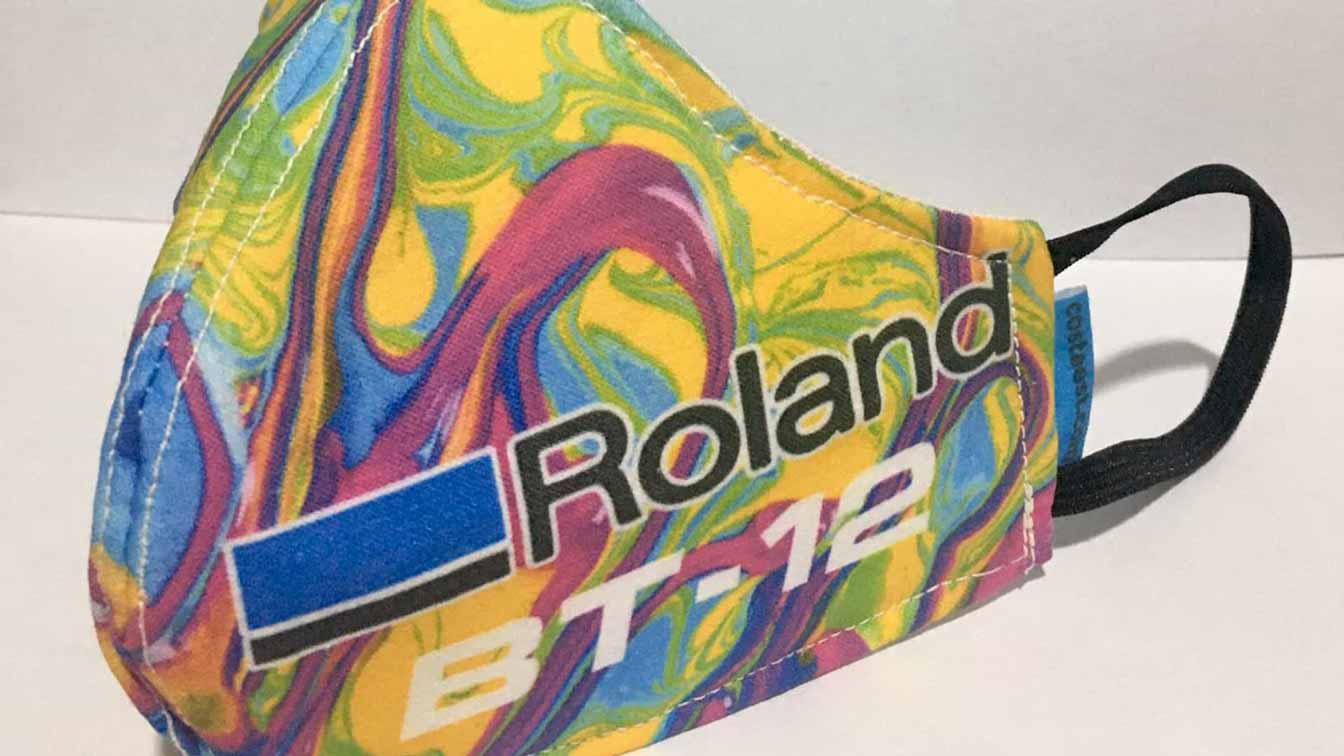 Tote bags printed with Roland BT-12