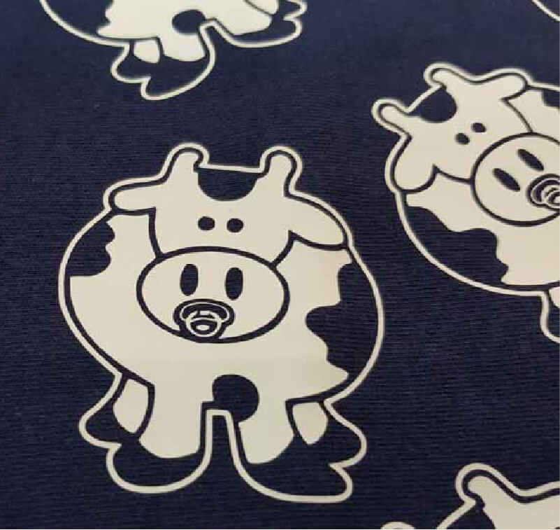 Heat-transfer graphic of a cow