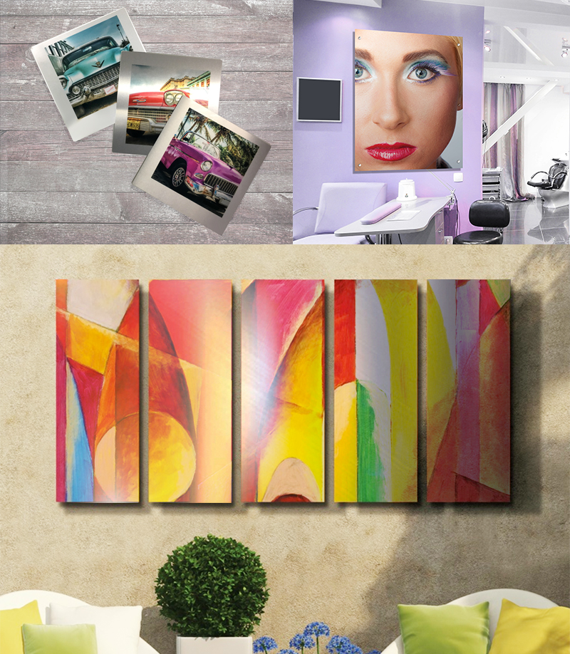 Chromaluxe metal panels are ideal for artwork, printed with Texart