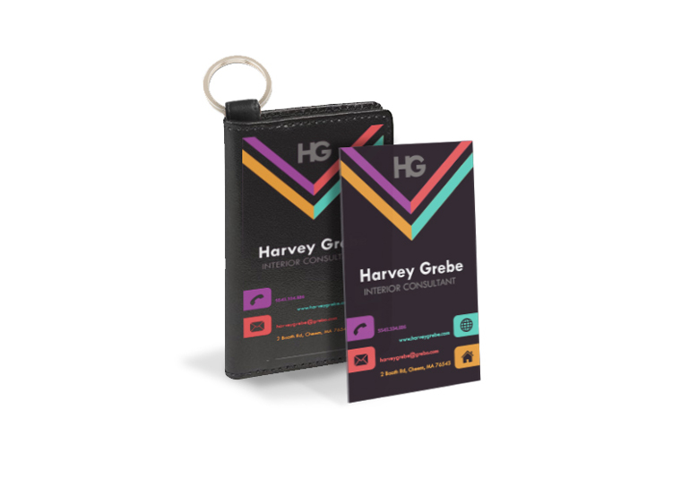 Print full colour graphics on wallets and card holders
