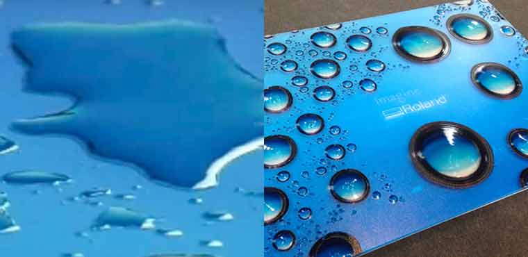 Water droplets are just one texture option – there are thousands