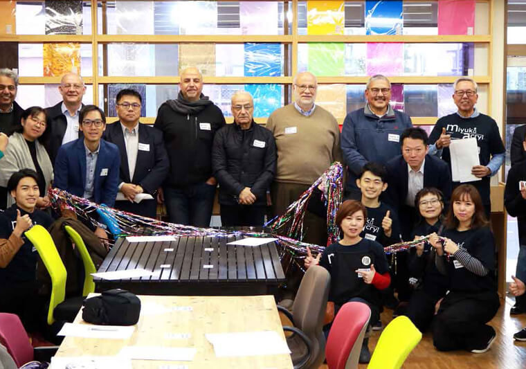 Miyuki Acryl staff welcomed overseas sales partners in charge of Roland DG product sales