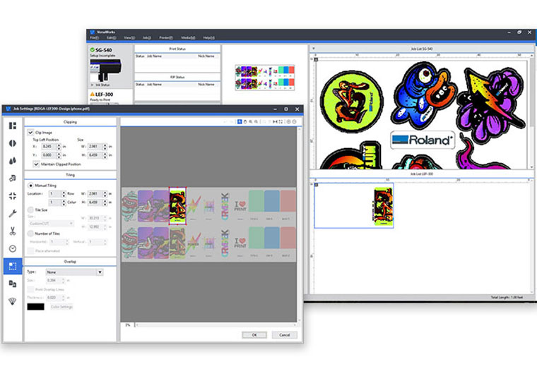 El software RIP VersaWorks 6 dispone de una interfaz gráfica intuitiva y fácil de usar