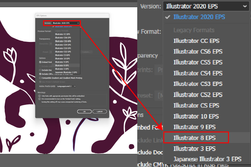 Guardar un archivo de Adobe Illustrator con la máxima compatibilidad con CutStudio