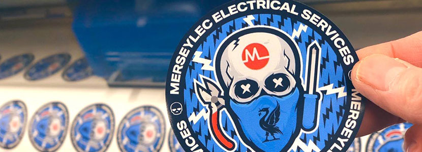 The Vinyl Guys e autocolante Merseylec Electrical Services