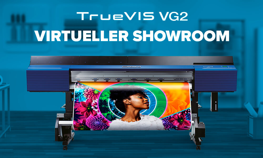 Entdecken Sie in unserem neuen virtuellen Showroom mit Augmented Reality unsere TrueVIS VG2-Drucker/Schneideplotter wie noch nie zuvor.