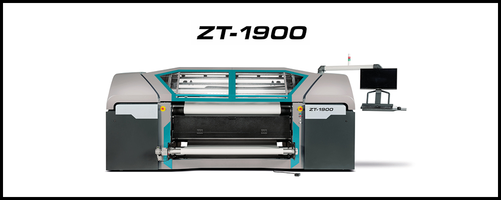 Foto da nova impressora de sublimação de tinta ZT-1900 da Roland DG