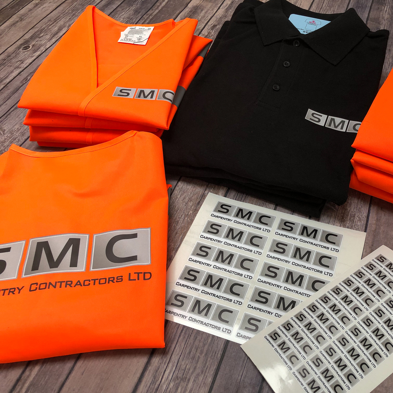 Branded Uniform and Stickers