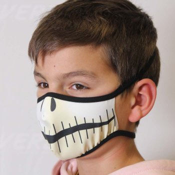 Image of a colorful mask printed with Roland Texart XT-640