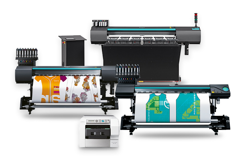 Roland предлагает невероятный ассортимент принтеров для сублимационной печати и прямой печати на ткани  