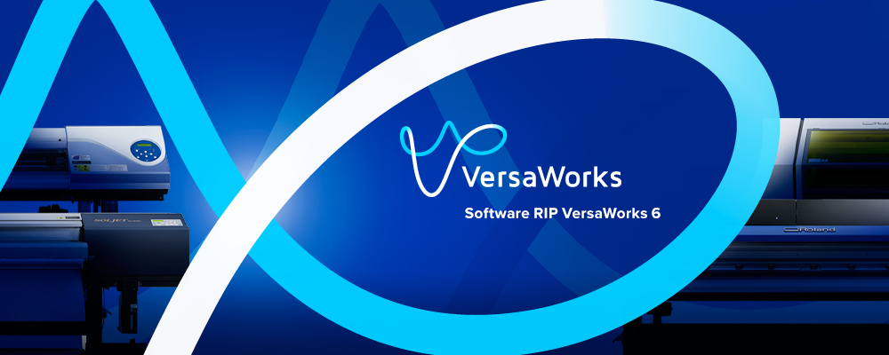 A última versão do Software RIP VersaWorks 6 foi concebida para impressoras a jato de tinta Roland DG. 