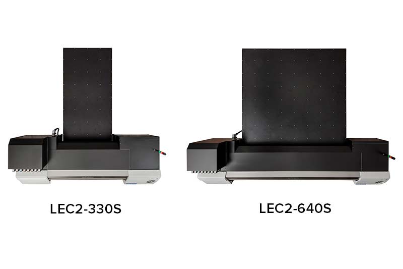 VersaUV LEC-330S e LEC-640S viste dall'alto