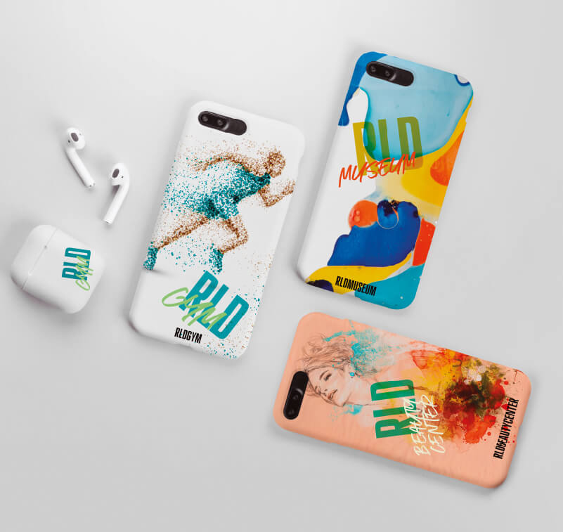UV printed phone covers and ear buds