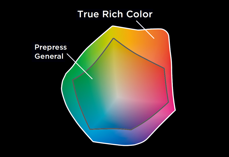 True Rich Color -  Gamut chart