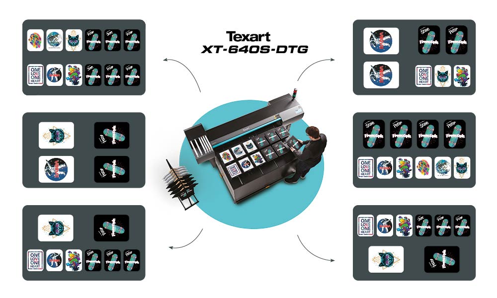 Roland XT-640S DTG Jig Infographic