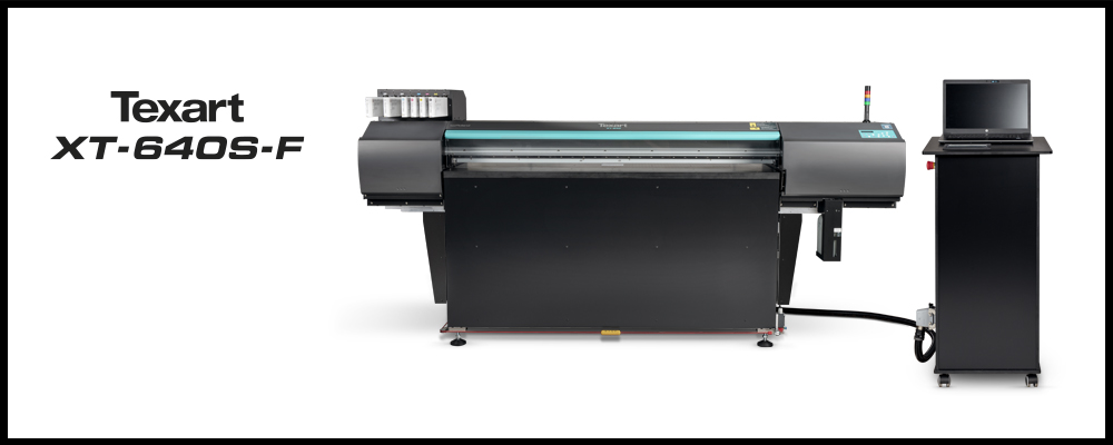 A nova impressora plana Texart XT-640S-F Direct-to-Textile e Direct-to-Garment da Roland DG
