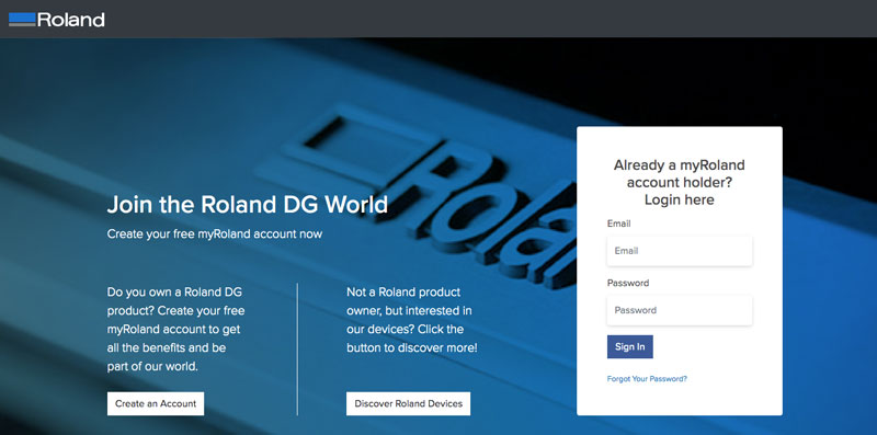 PersBiz de Roland DG se puede adquirir a través de la plataforma myRoland