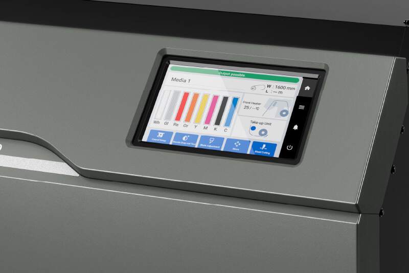 Dispositivo TrueVIS serie LG con focalizzazione sul touchscreen da 7"
